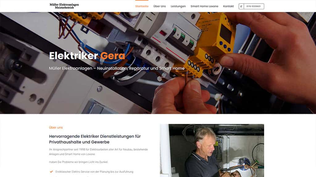 Webdesign Müller Elektro